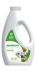 Green&Clean Professional, washing gel for colored and white clothes, 1,8 L