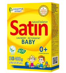 Satin Natural Balance, washing powder for baby's clothes, 400 g