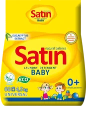 Satin Natural Balance, washing powder for baby's clothes, 4,5 kg