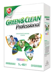 Green&Clean Professional, washing powder for color clothes, 5 kg