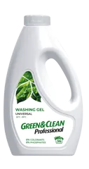 Green&Clean Professional, гель для прання кольорового та білого одягу, 2 л
