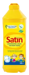 Satin Natural Balance, dishwashing gel for baby's dishes, 500 ml