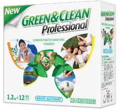 Green&Clean Professional, washing powder for white clothes, 1,2 kg