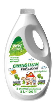 Green&Clean Professional, washing gel for baby's clothes, 3 L