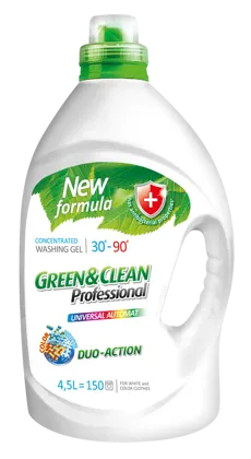 Green&Clean Professional, гель для прання кольорового та білого одягу, 4,5 л