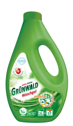 GRÜNWALD, гель для прання кольорової та білої  білизни, 2 л/57 циклів прання(eco)