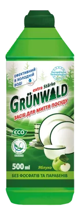 GRÜNWALD, dishwashing gel apple, 500 ml