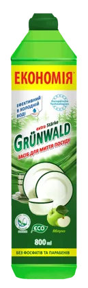 GRÜNWALD, рідина для миття посуду Яблуко, 800 мл