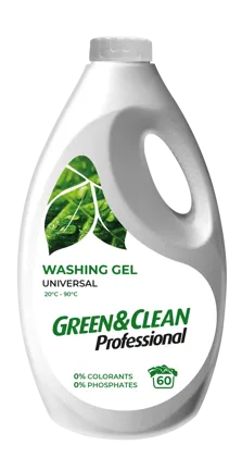 Green&Clean Professional, гель для прання кольорового та білого одягу, 3 л