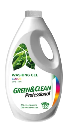 Green&Clean Professional, гель для прання кольорового одягу, 3 л
