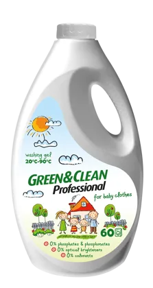 Green&Clean Professional, дитячий гель для прання, 3 л