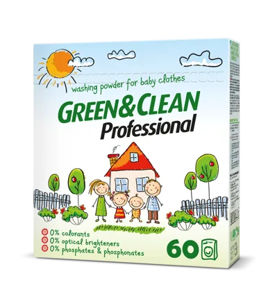 Green&Clean Professional, дитячий пральний порошок, 3 кг