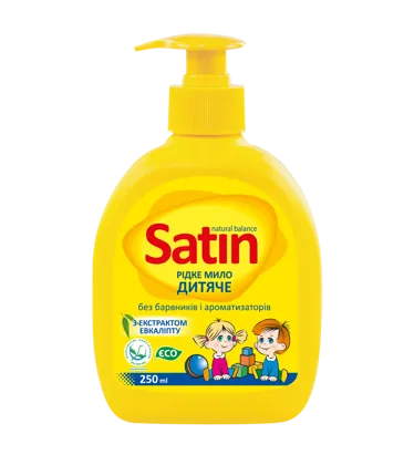 Satin Natural Balance, дитяче рідке мило, 250 мл