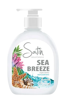 Satin Natural Balance Cream soap "Tropical fruits" 250 ml