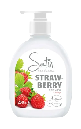 Satin Natural Balance Крем-мило «Суниця» 250 ml