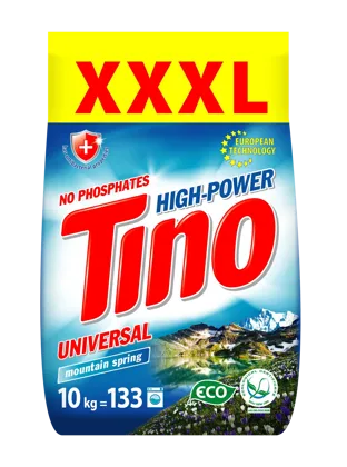Tino High-Power, порошок пральний універсальний Mountain spring, 10 кг