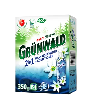GRÜNWALD, універсальний безфосфатний пральний порошок  2 in 1, 350 г к/у