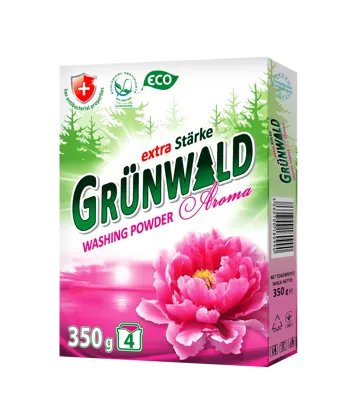 GRÜNWALD, універсальний безфосфатний пральний порошок Aroma, 350 г к/у