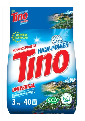 Tino High-Power, порошок пральний універсальний Mountain spring, 3 кг