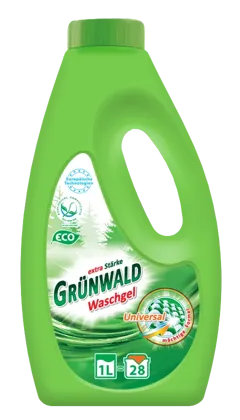 GRÜNWALD, гель для прання кольорових та білих речей, 1л