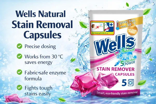 Капсули для видалення плям Wells Natural